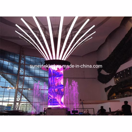 工場供給ソフトカーブ湾曲フレキシブルサークルラウンド壁掛け商用特別なデザイン形状軽量 P2 P2.5 P3 P4 P5 ビデオウォール LED ディスプレイモジュール