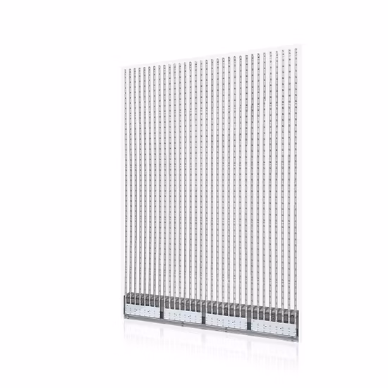 P8 広告のための屋内フルカラーの透明な柔軟なフィルム LED スクリーンの看板の表示